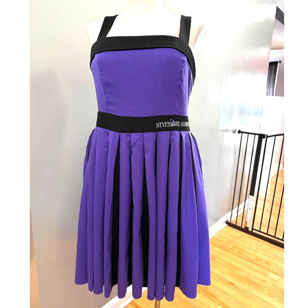 Hot Topic Plus Size 0 Wednesday Addams Nevermore Academy Enid Cosplay Dress 0X